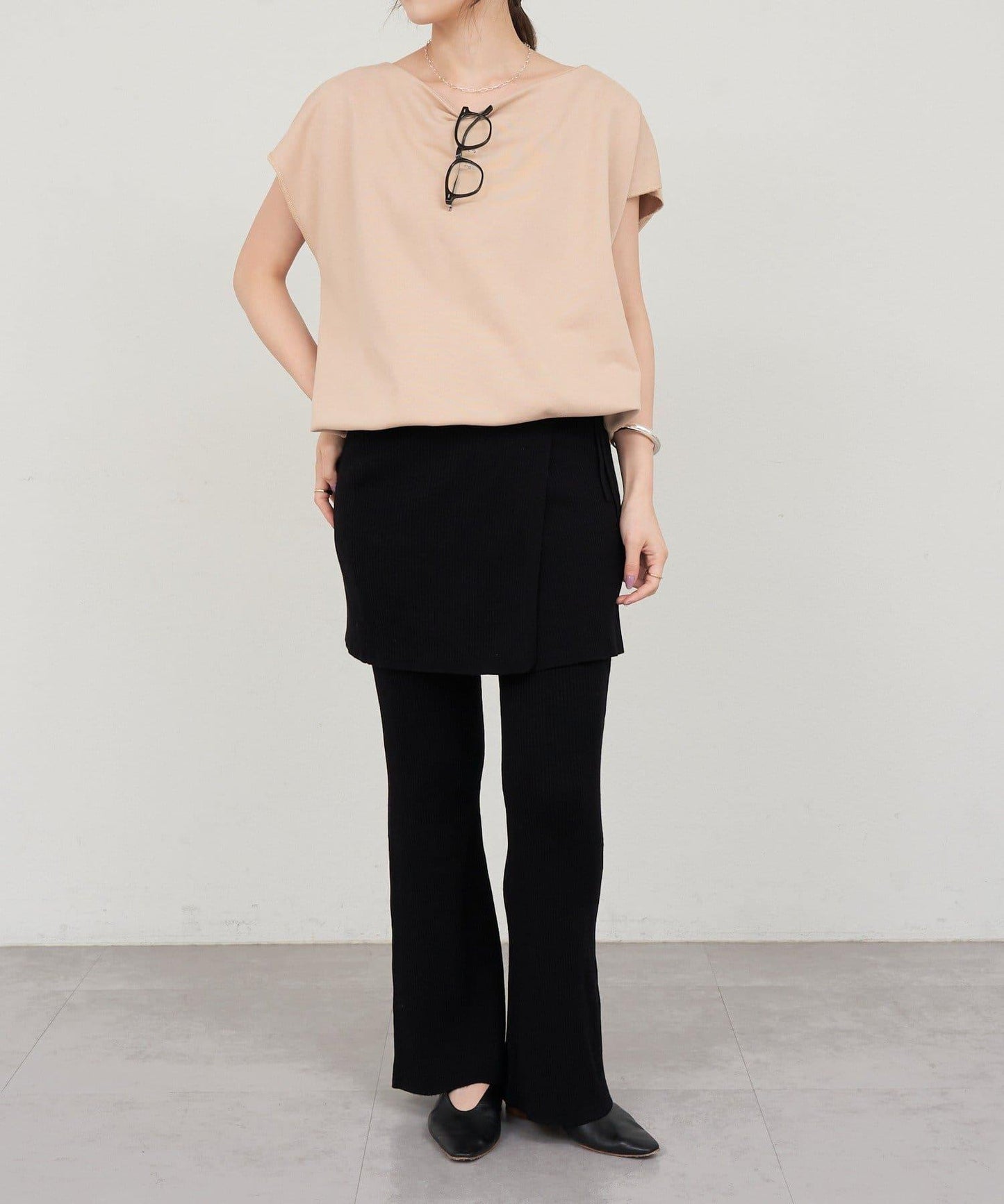 SHENERY 露肩法式短袖衛衣