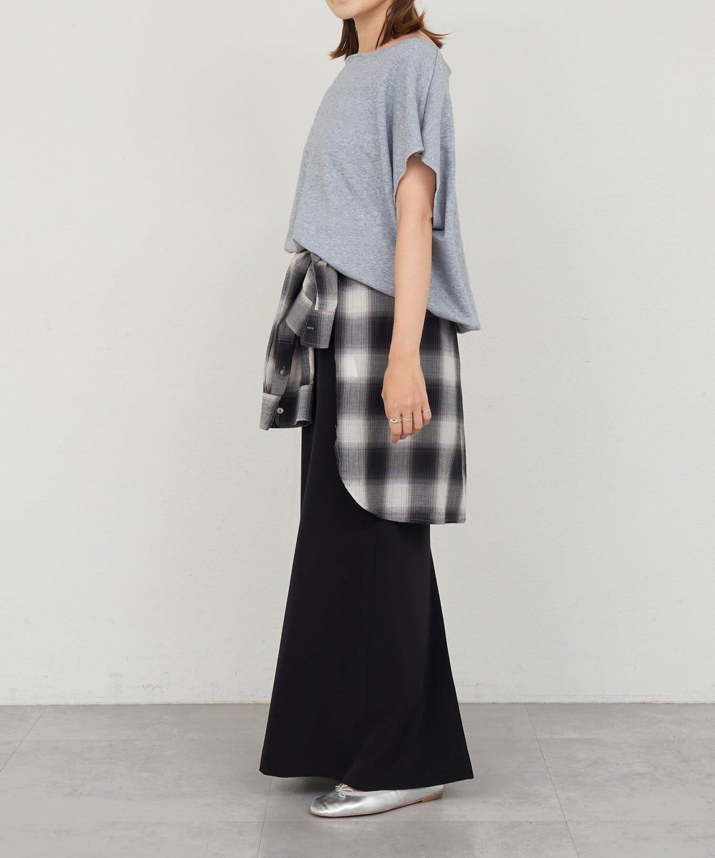 SHENERY 露肩法式短袖衛衣