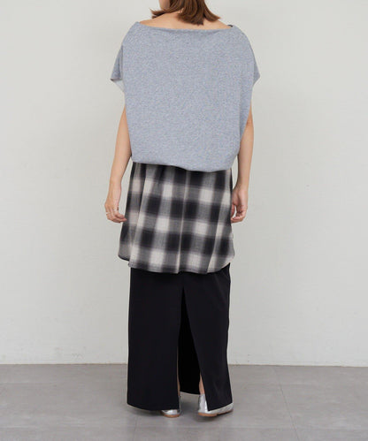 SHENERY 露肩法式短袖衛衣