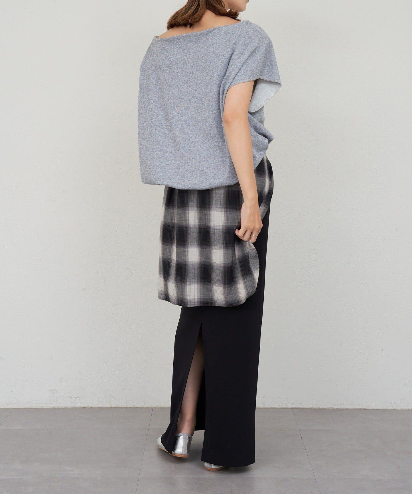 SHENERY 露肩法式短袖衛衣