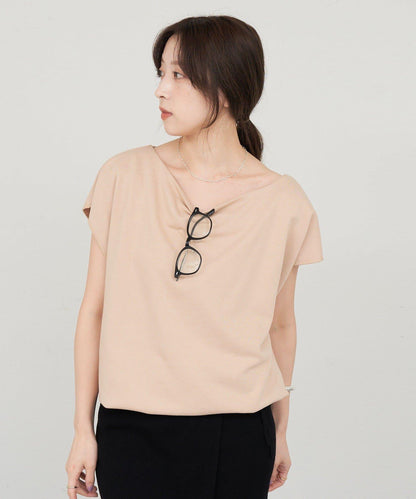 SHENERY 露肩法式短袖衛衣