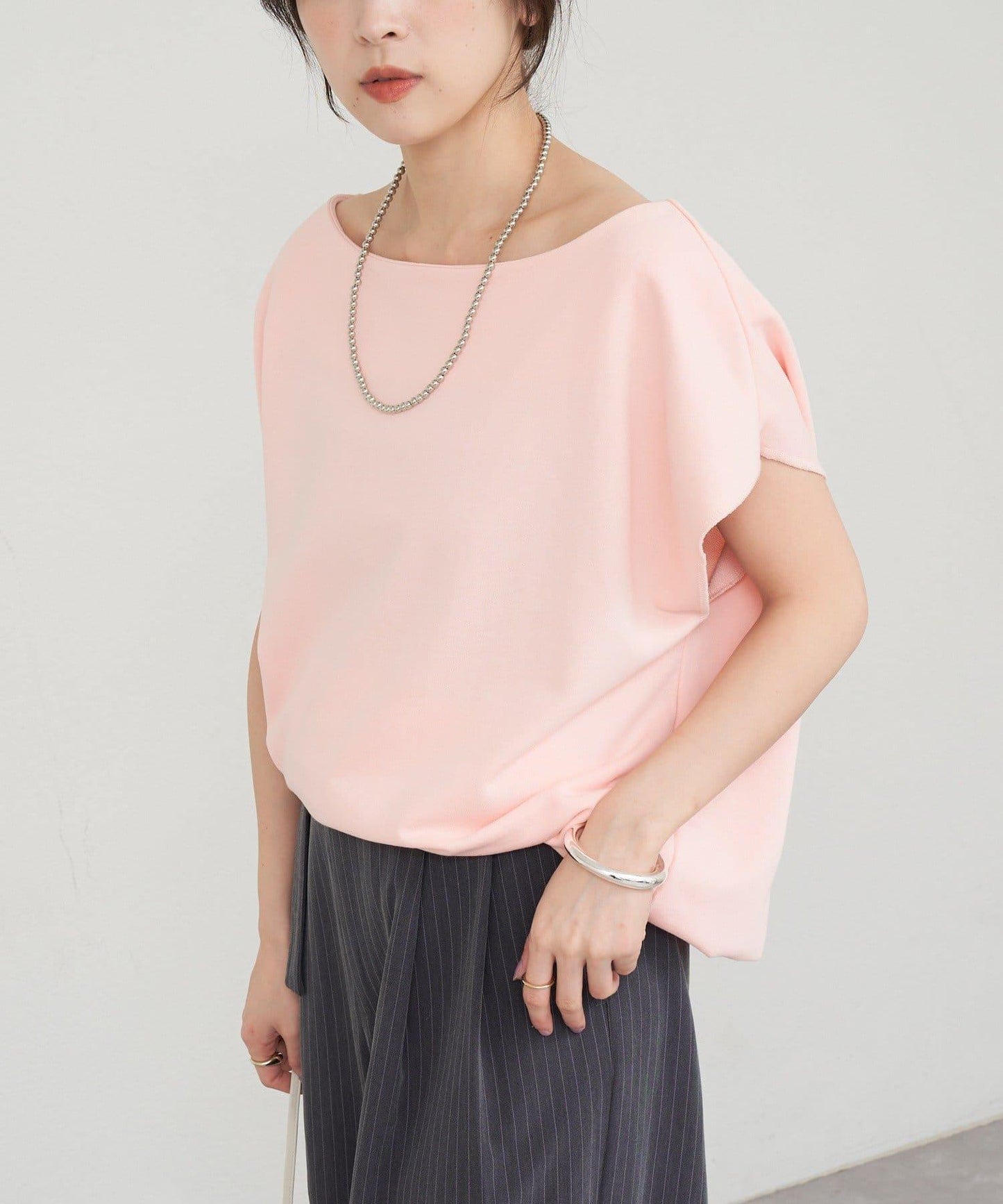 SHENERY 露肩法式短袖衛衣