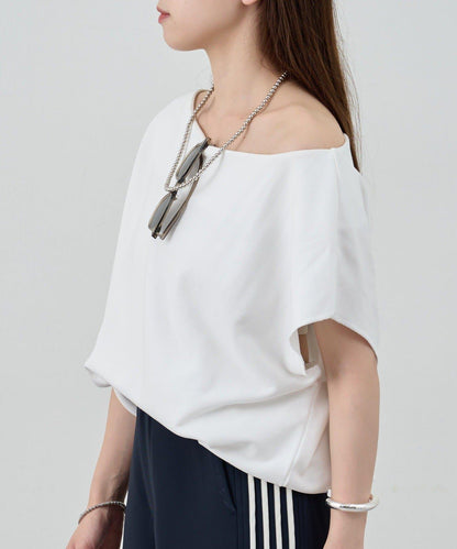 SHENERY 露肩法式短袖衛衣