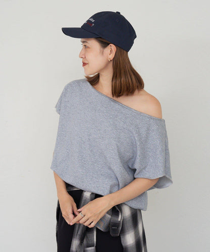 SHENERY 露肩法式短袖衛衣