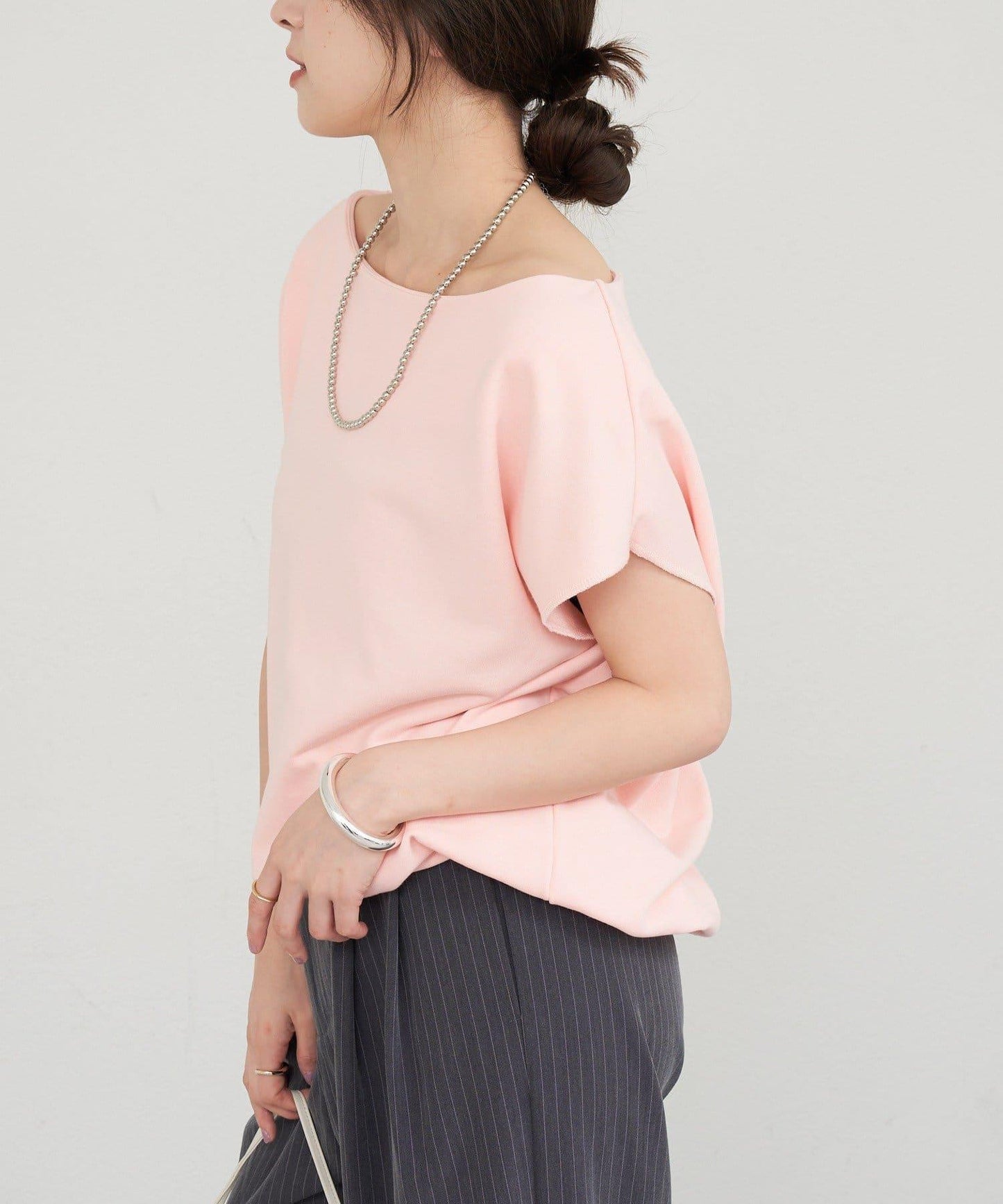 SHENERY 露肩法式短袖衛衣