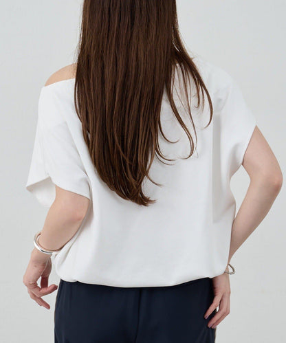 SHENERY 露肩法式短袖衛衣