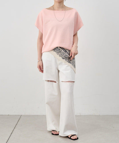 SHENERY 露肩法式短袖衛衣