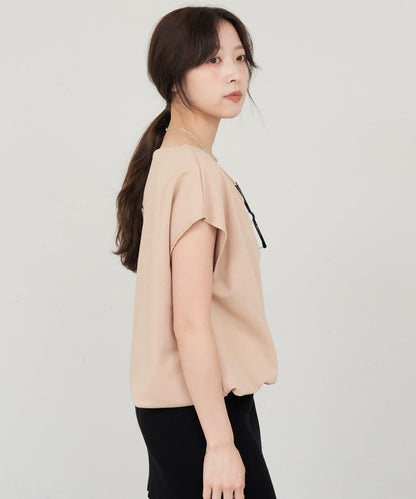 SHENERY 露肩法式短袖衛衣