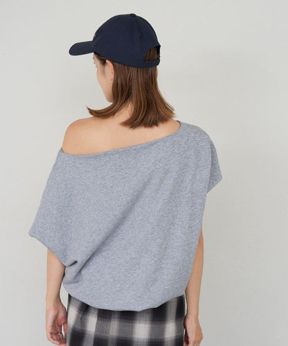 SHENERY 露肩法式短袖衛衣