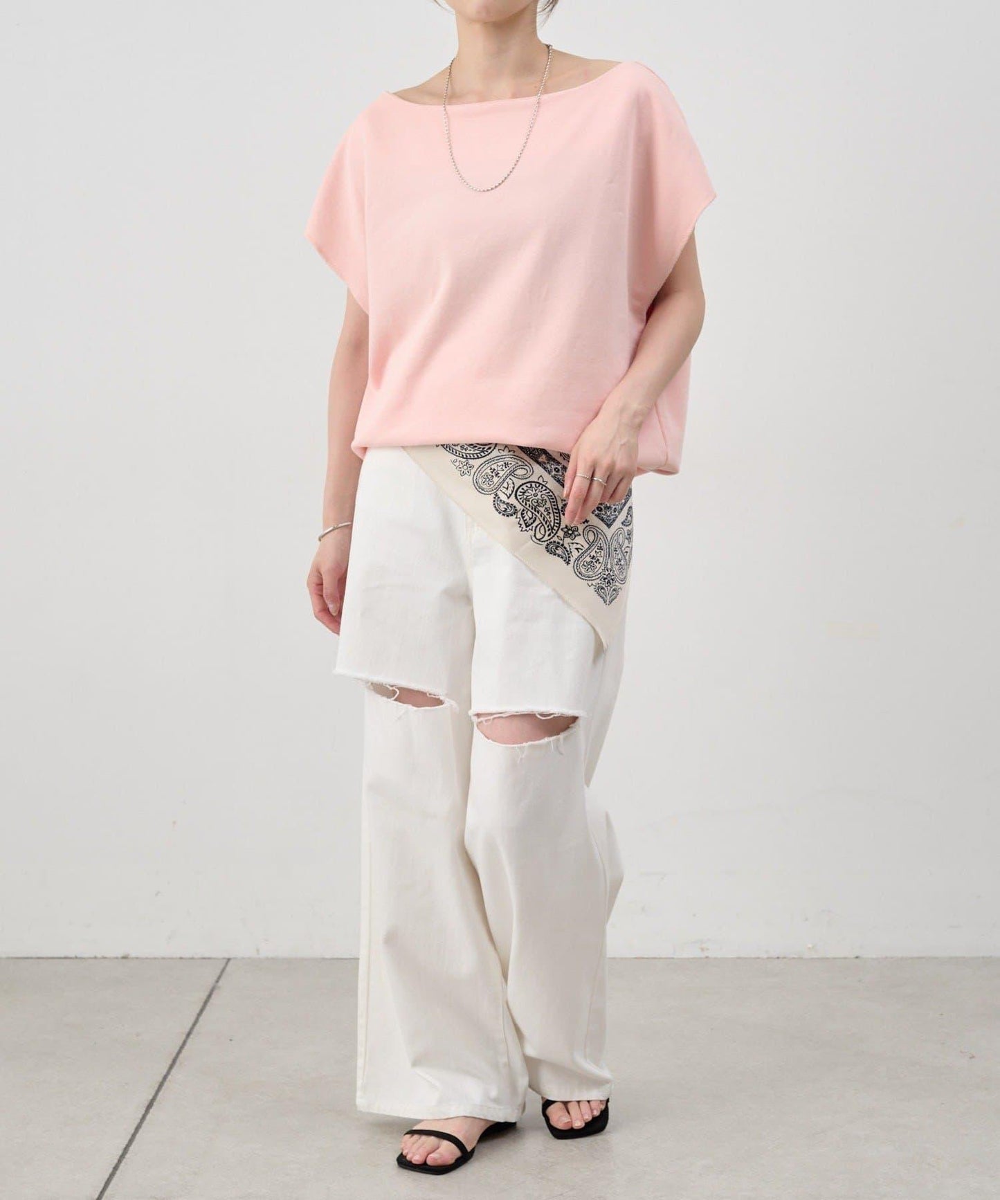 SHENERY 露肩法式短袖衛衣