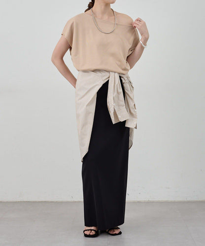 SHENERY 露肩法式短袖衛衣