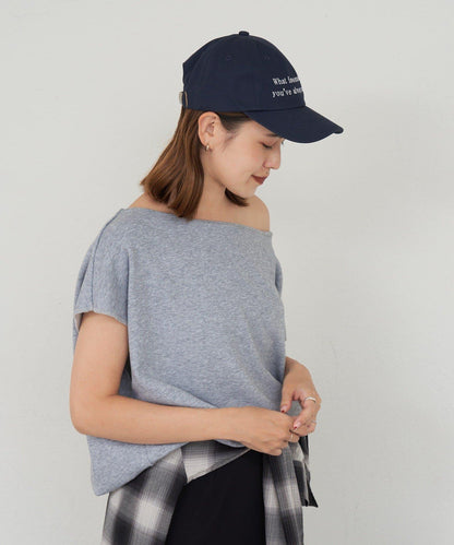 SHENERY 露肩法式短袖衛衣