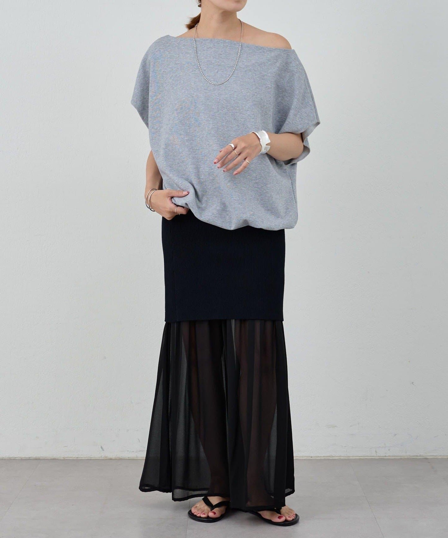 SHENERY 露肩法式短袖衛衣