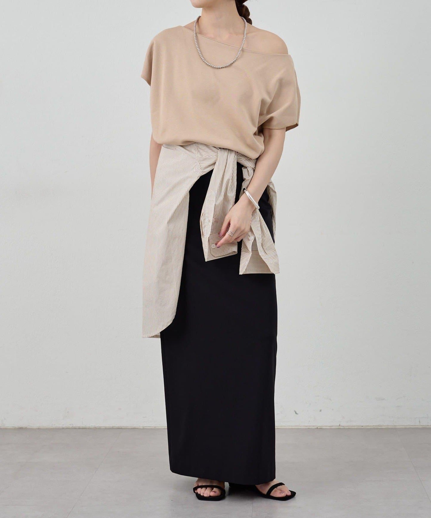 SHENERY 露肩法式短袖衛衣