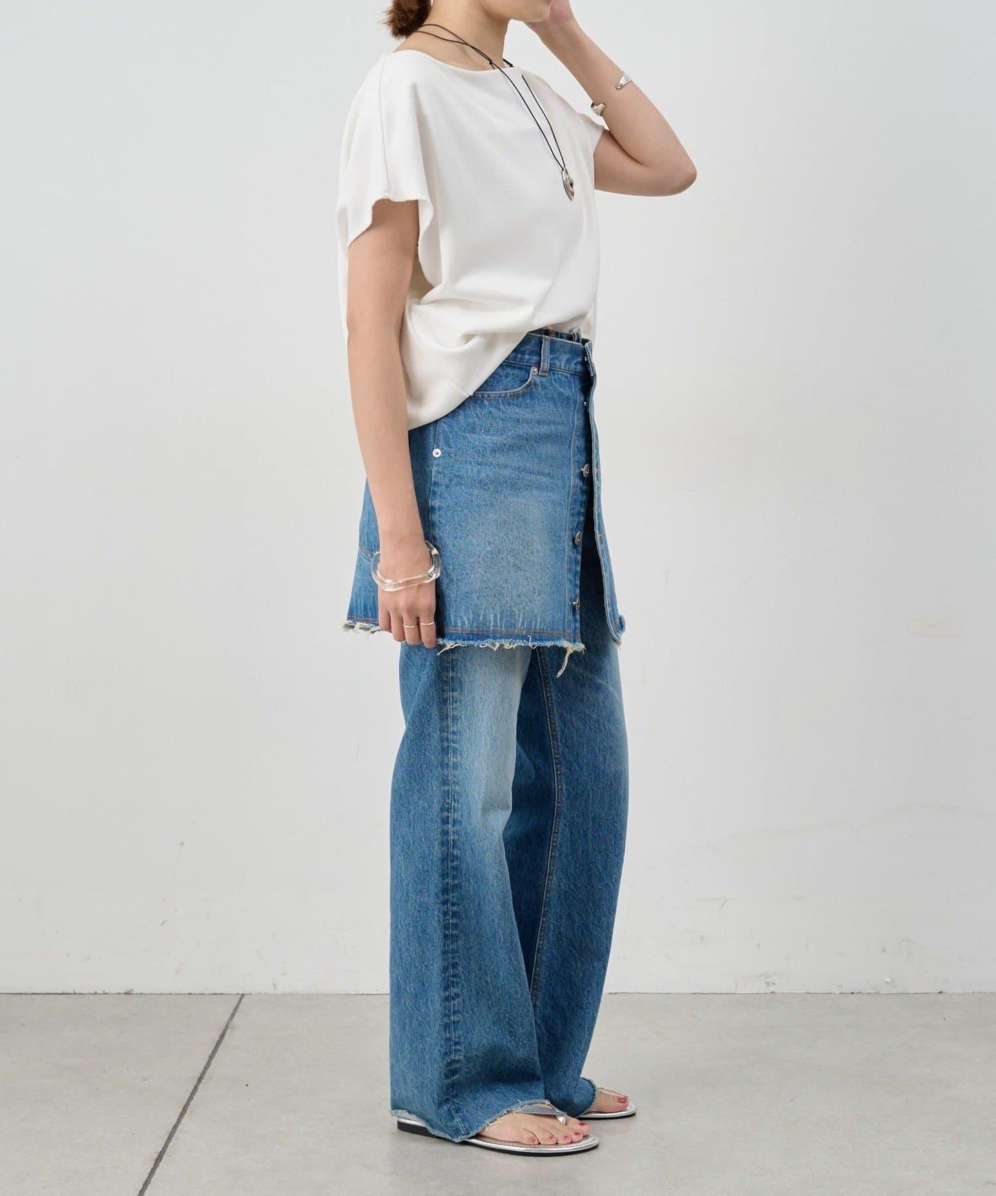 SHENERY 露肩法式短袖衛衣