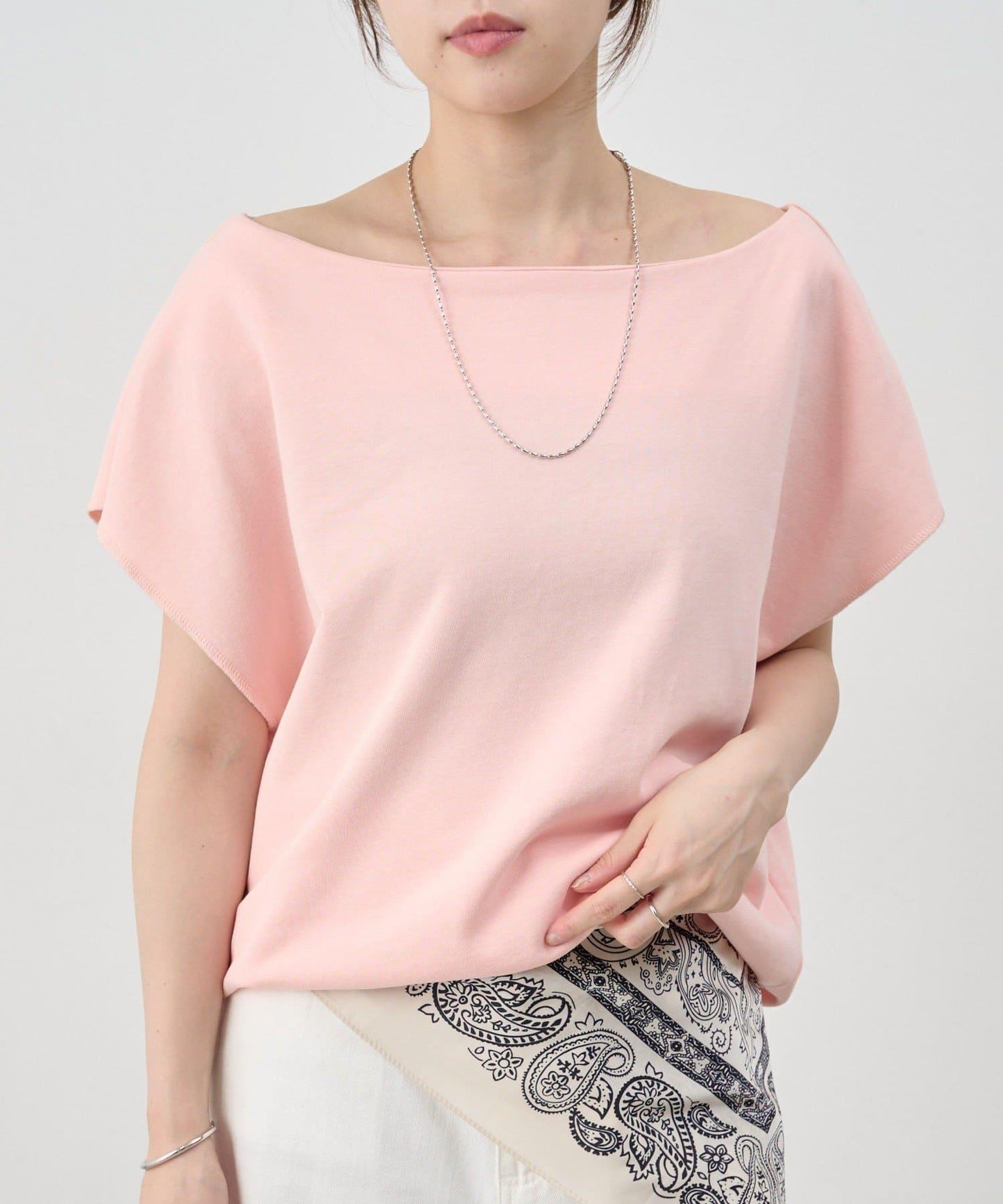 SHENERY 露肩法式短袖衛衣