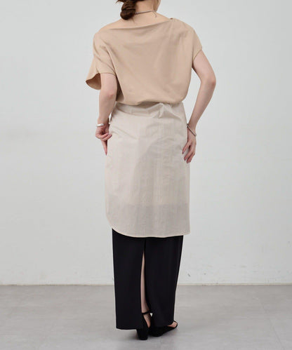 SHENERY 露肩法式短袖衛衣