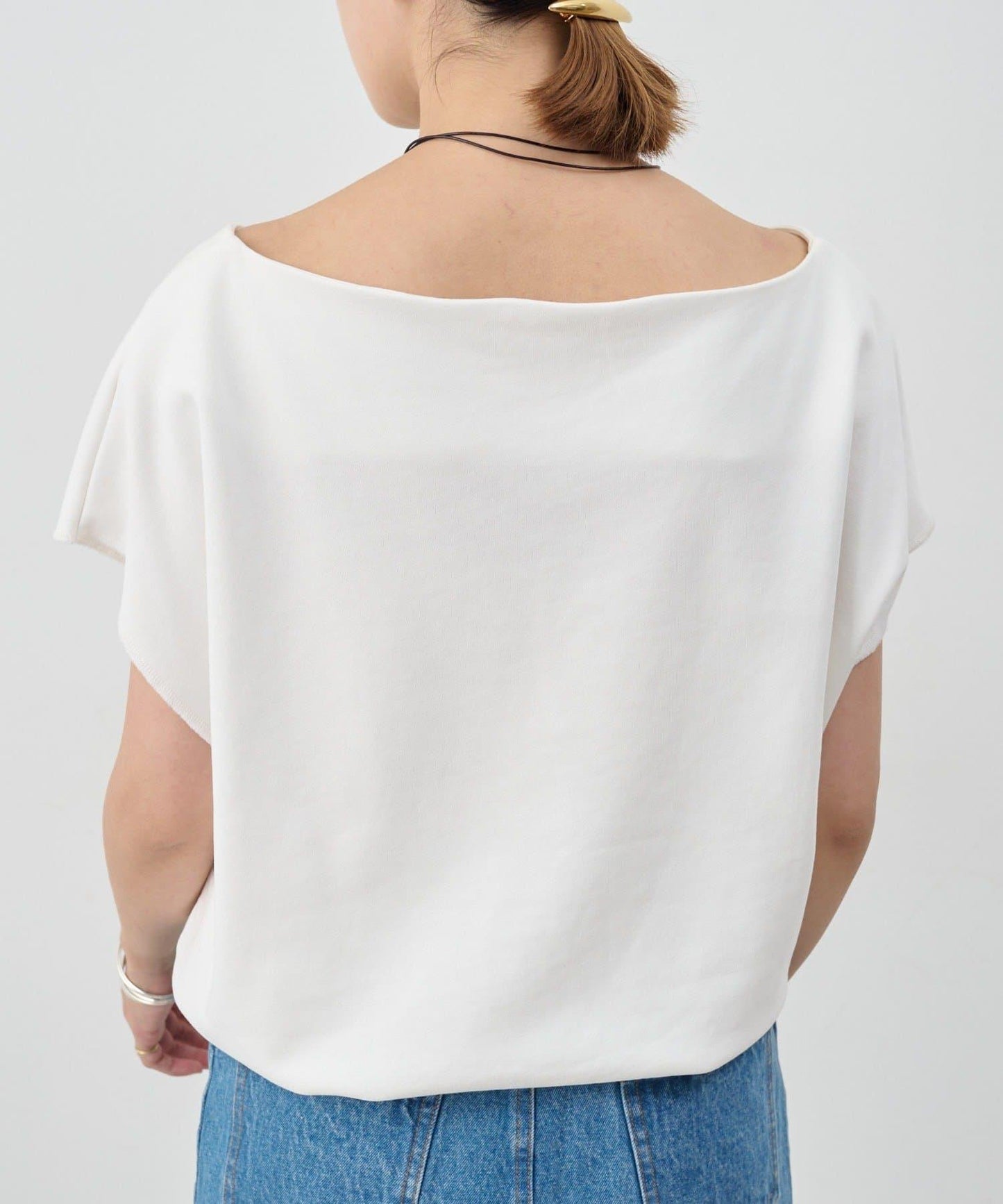 SHENERY 露肩法式短袖衛衣