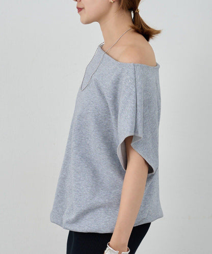 SHENERY 露肩法式短袖衛衣