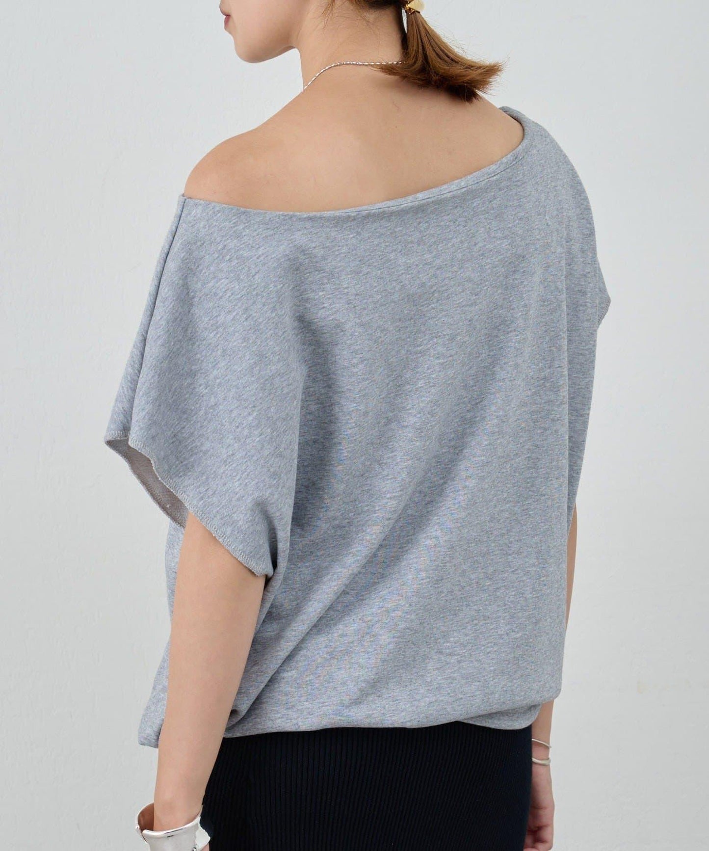 SHENERY 露肩法式短袖衛衣