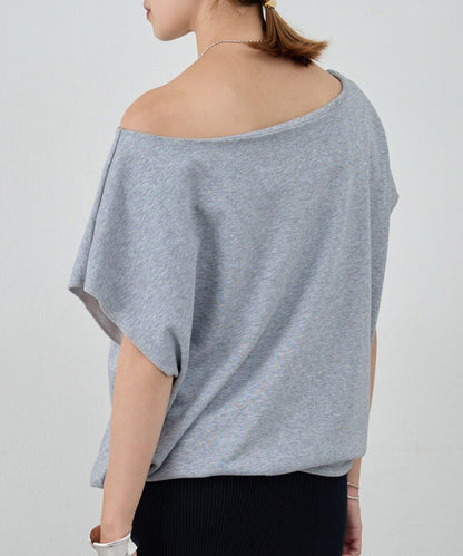 SHENERY 露肩法式短袖衛衣