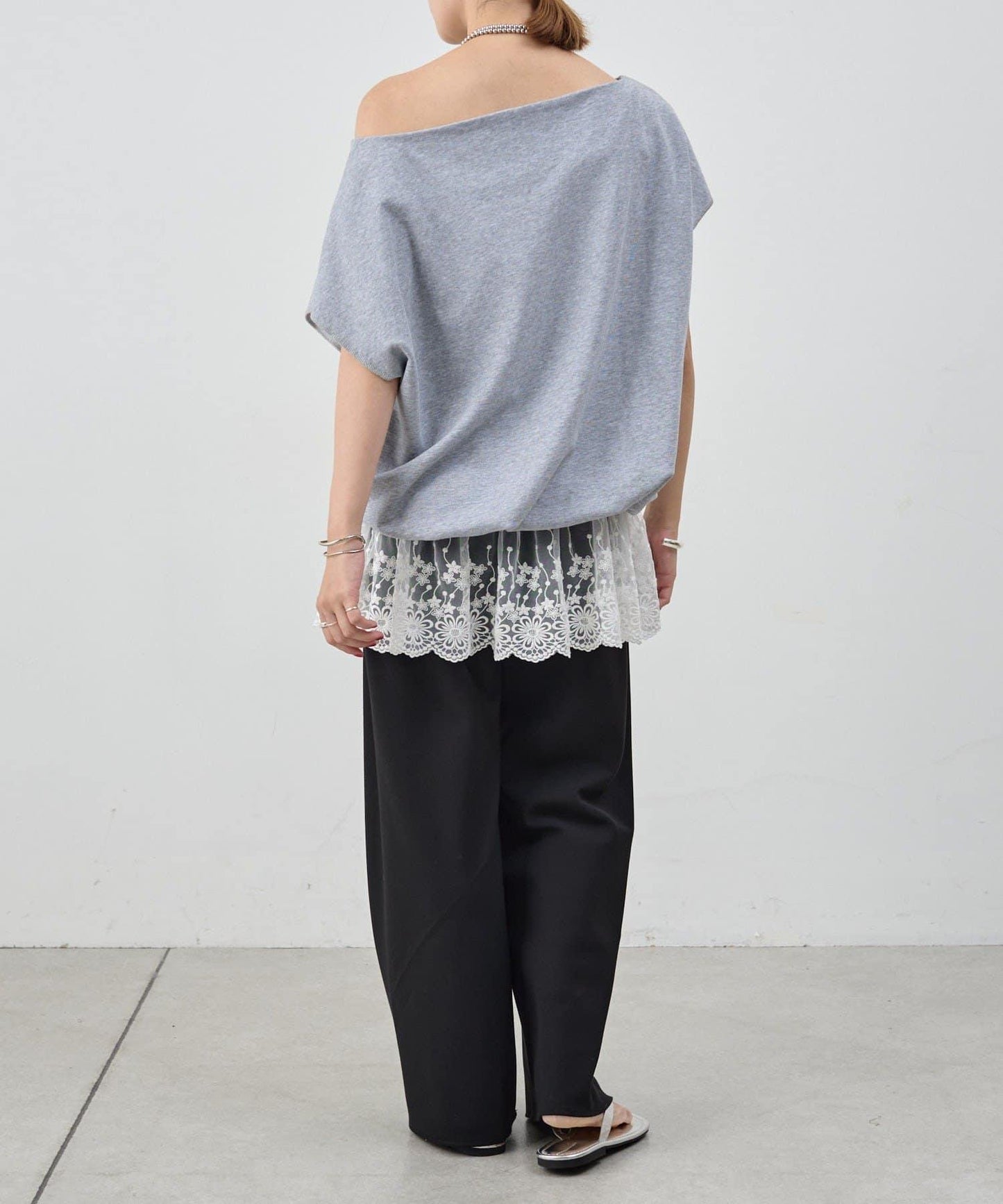 SHENERY 露肩法式短袖衛衣