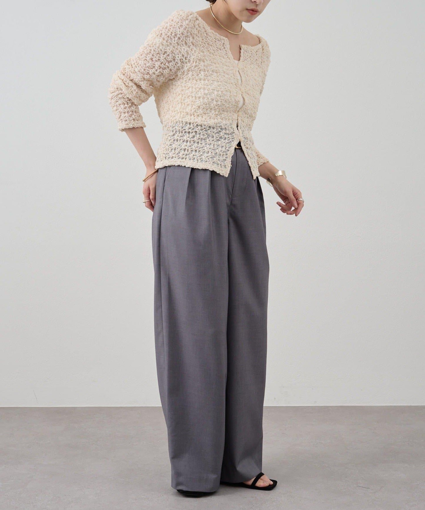 SHENERY 雙褶西裝褲