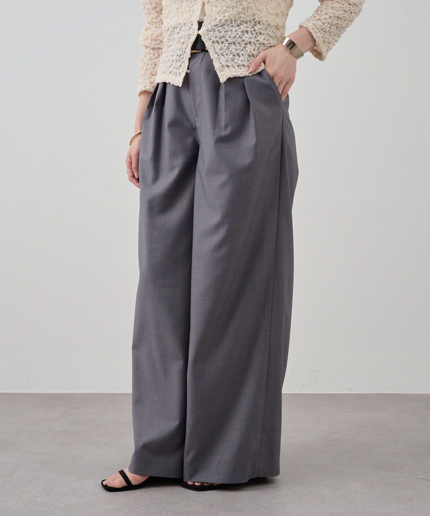 SHENERY 雙褶西裝褲