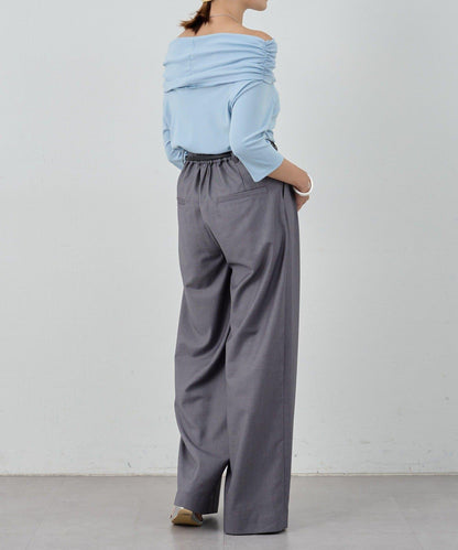 SHENERY 露肩不對稱設計 套頭上衣