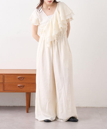 w closet 荷葉邊領設計 連體褲