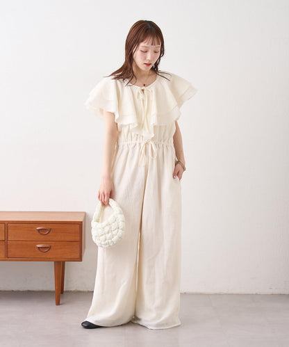 w closet 荷葉邊領設計 連體褲