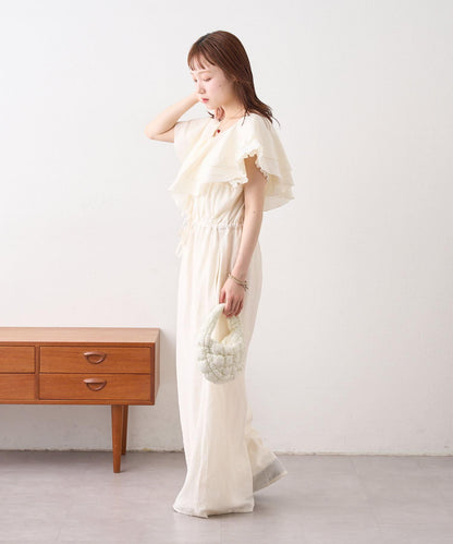 w closet 荷葉邊領設計 連體褲