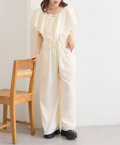 w closet 荷葉邊領設計 連體褲