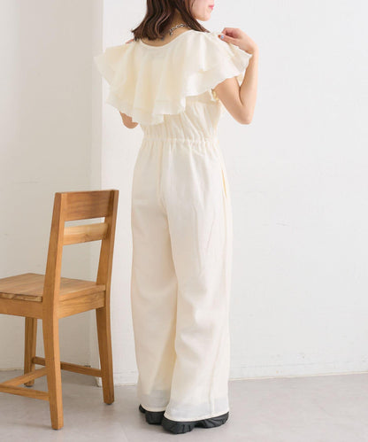 w closet 荷葉邊領設計 連體褲