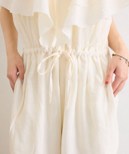 w closet 荷葉邊領設計 連體褲