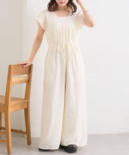 w closet 荷葉邊領設計 連體褲