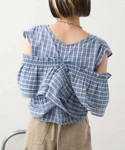 多穿法荷葉邊襯衫