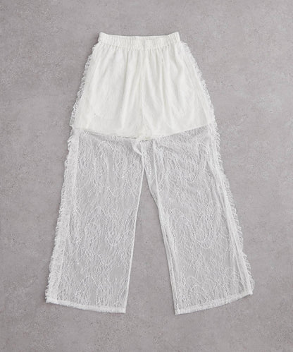 w closet 復古蕾絲 褲子