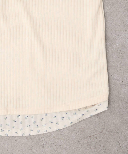 小花疊穿風 T恤