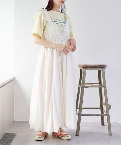 肩部蝴蝶結 蓬鬆廓形 連衣裙