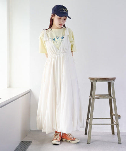 肩部蝴蝶結 蓬鬆廓形 連衣裙