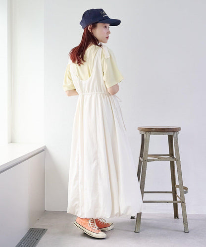 肩部蝴蝶結 蓬鬆廓形 連衣裙