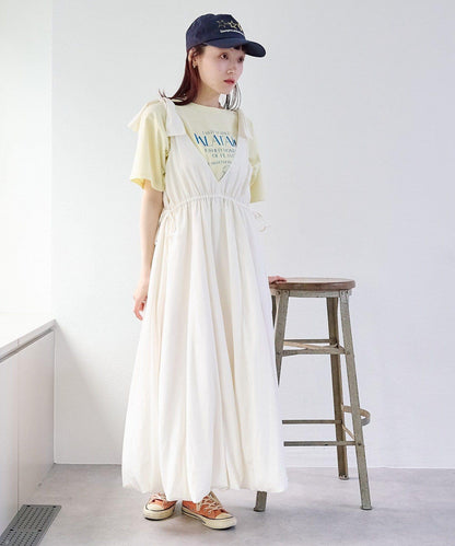 肩部蝴蝶結 蓬鬆廓形 連衣裙