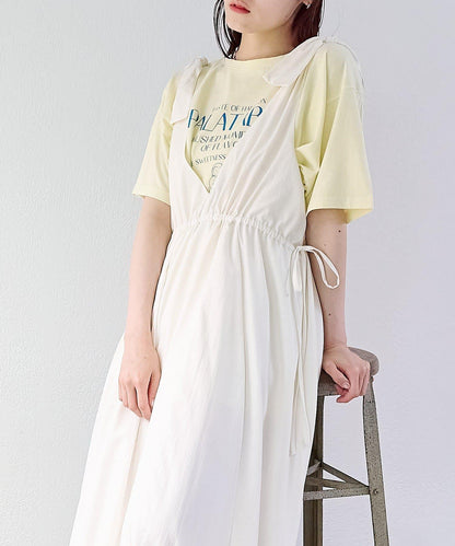 肩部蝴蝶結 蓬鬆廓形 連衣裙