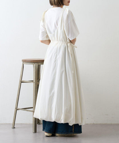 肩部蝴蝶結 蓬鬆廓形 連衣裙