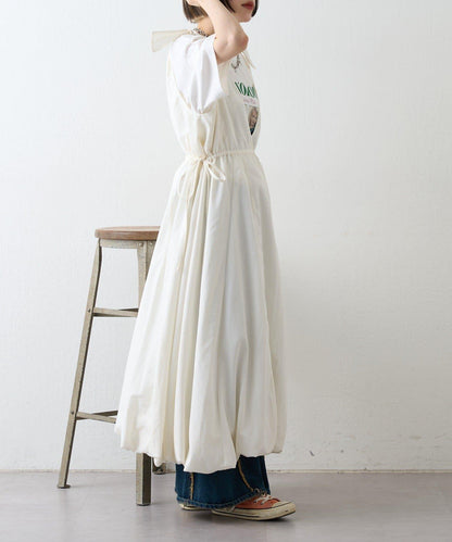 肩部蝴蝶結 蓬鬆廓形 連衣裙