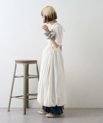 肩部蝴蝶結 蓬鬆廓形 連衣裙