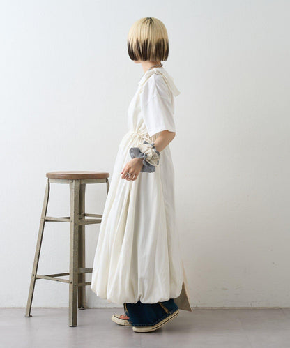 肩部蝴蝶結 蓬鬆廓形 連衣裙