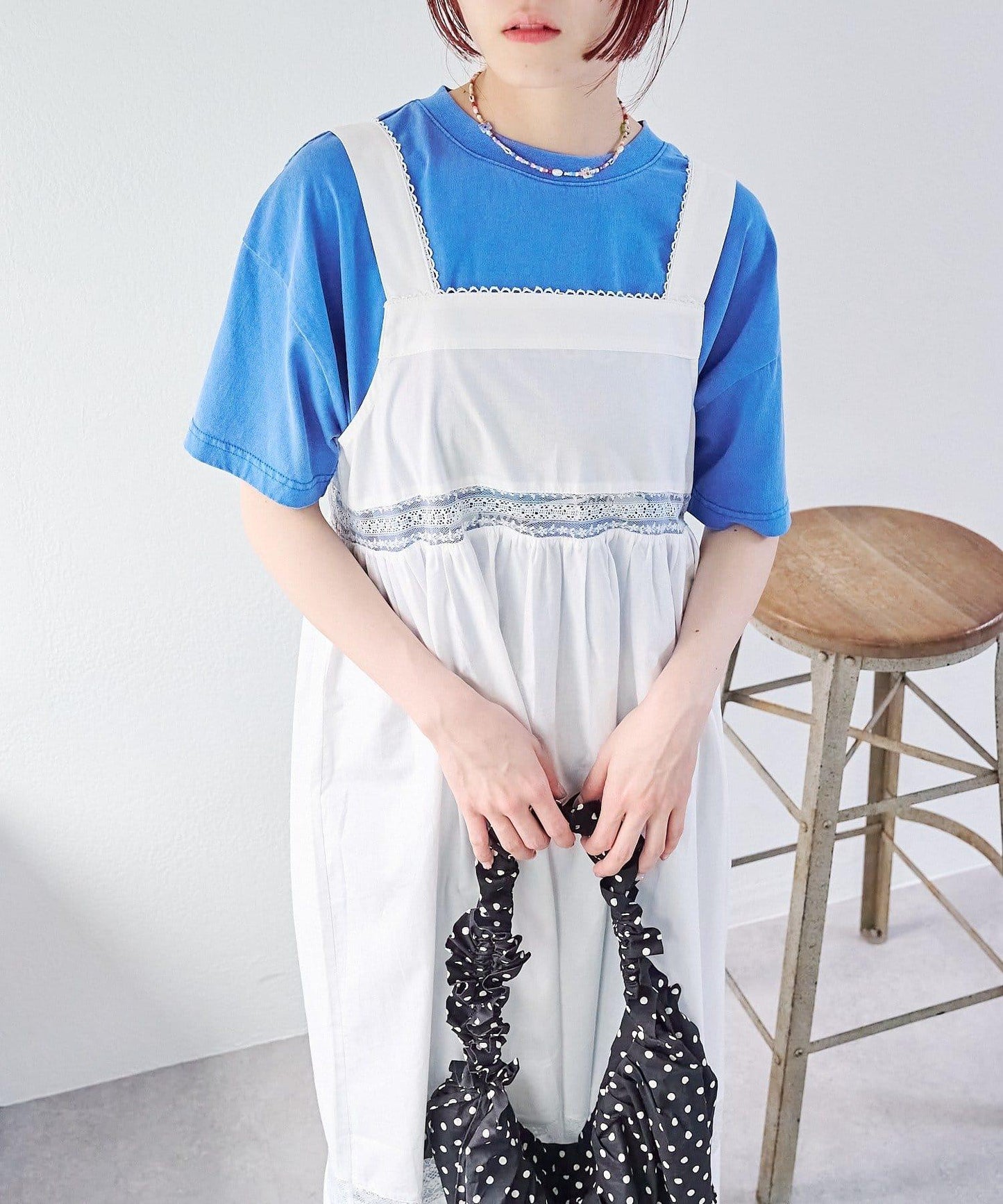 w closet 復古蕾絲長款連衣裙