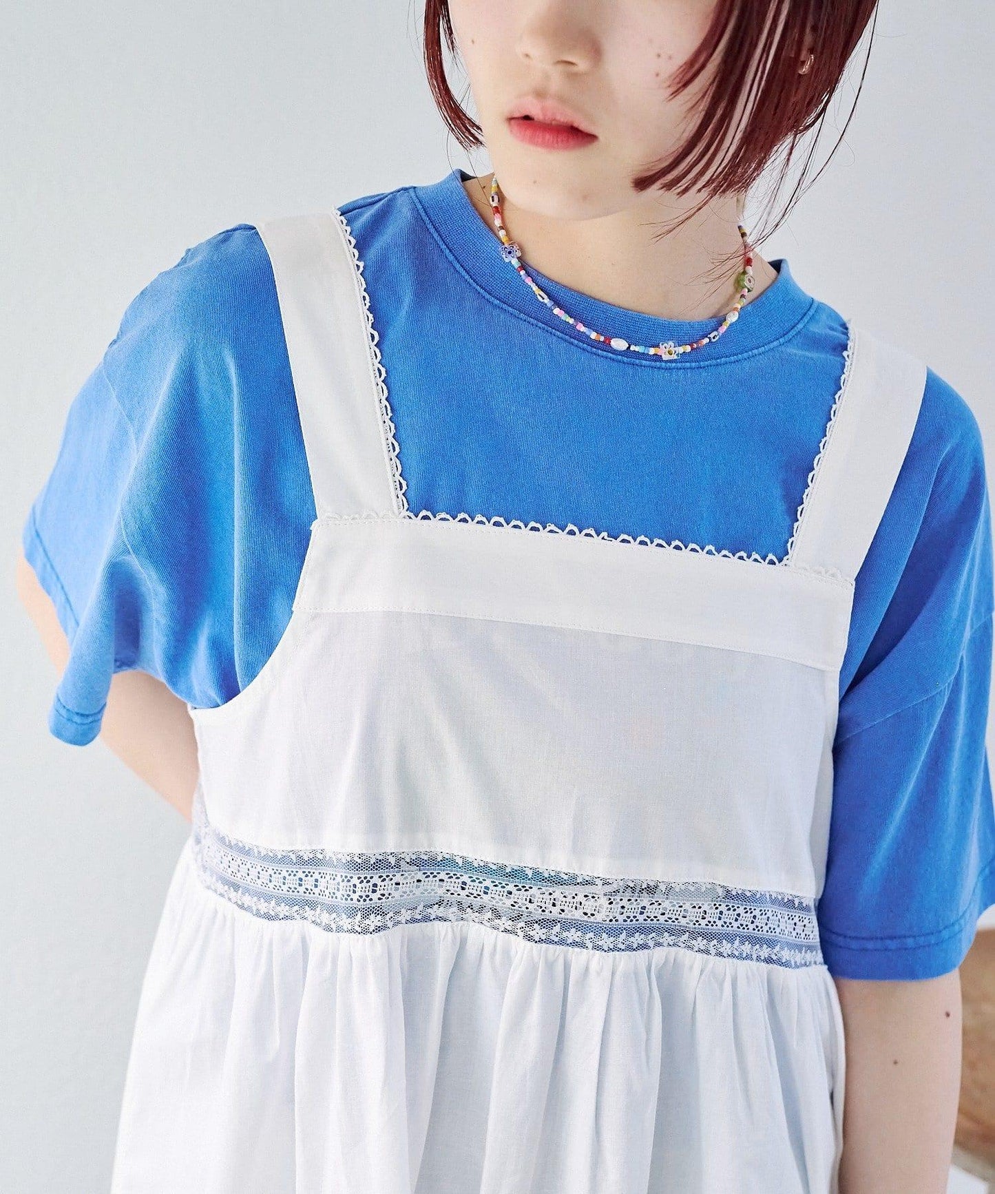 w closet 復古蕾絲長款連衣裙